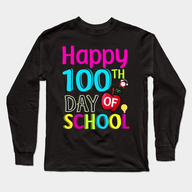 Happy 100 th day of school Long Sleeve T-Shirt by rohanbhuyan